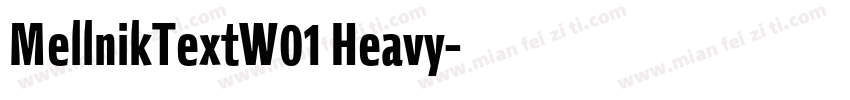 MellnikTextW01 Heavy字体转换